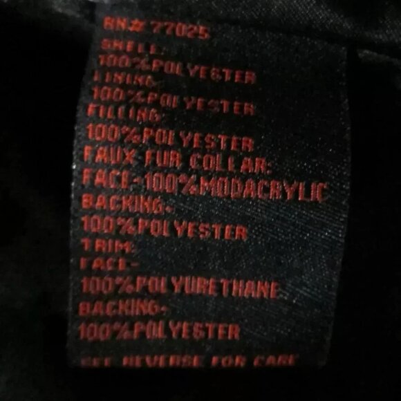 ADRIENNE LANDAU BLACK COLLARED FAUX FUR LONG SLEEVE JACKET COAT LG & XL NWT $275 - Picture 10 of 10